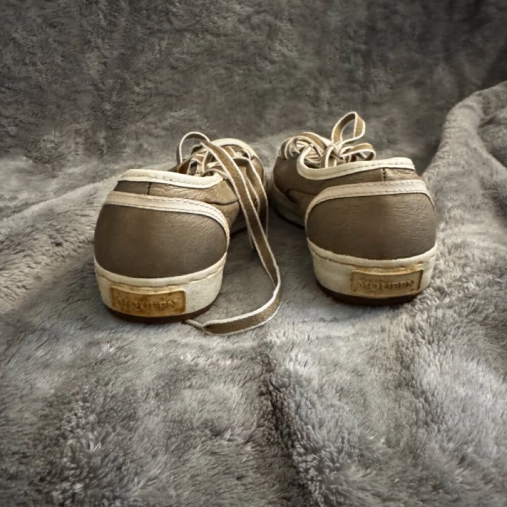 Authentic Alexander McQueen Puma Sneakers Antique Gold Metallic w/ Charm, COA - Picture 5 of 16